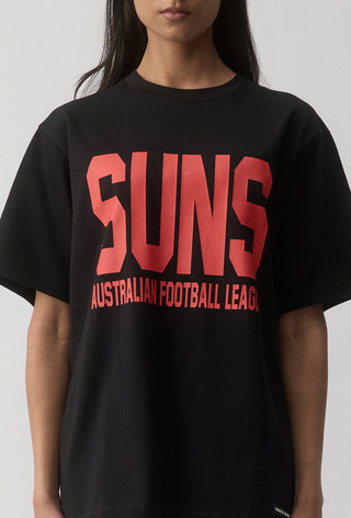 CLUB T-SHIRT - GOLD COAST SUNS - BLACK