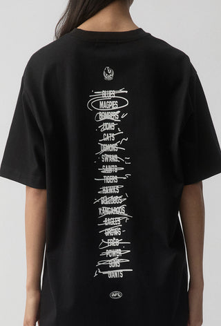 HIT LIST T-SHIRT - COLLINGWOOD MAGPIES - BLACK