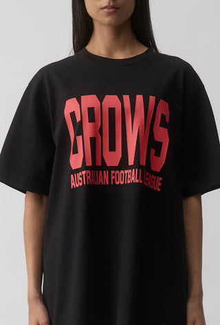 CLUB T-SHIRT - ADELAIDE CROWS - BLACK
