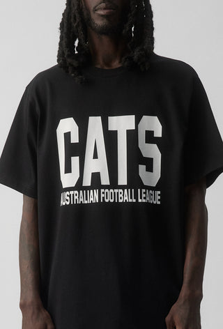 CLUB T-SHIRT - GEELONG CATS - BLACK