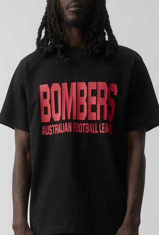 CLUB T-SHIRT - ESSENDON BOMBERS - BLACK