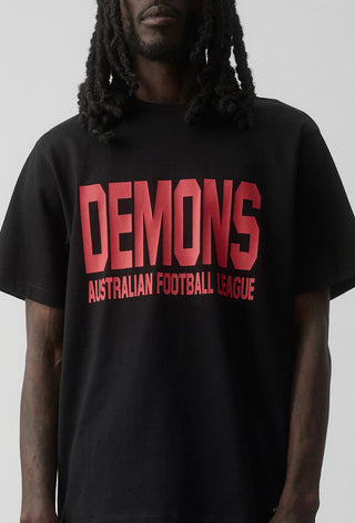 CLUB T-SHIRT - MELBOURNE DEMONS - BLACK