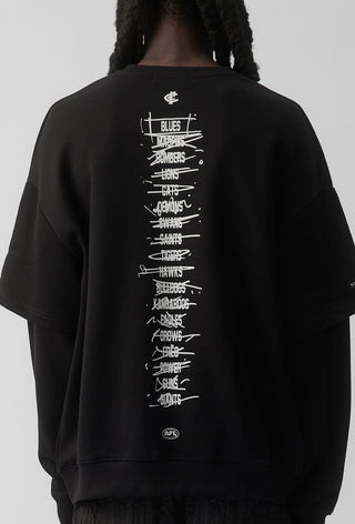 HIT LIST SWEATER - CARLTON BLUES - BLACK