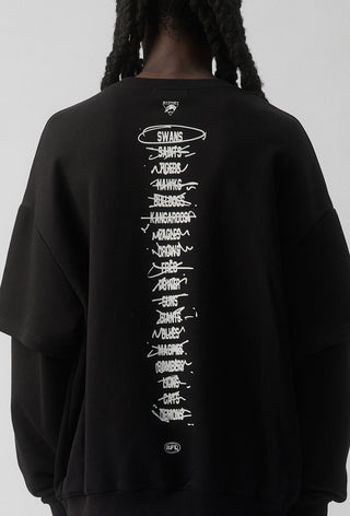 HIT LIST SWEATER - SYDNEY SWANS - BLACK