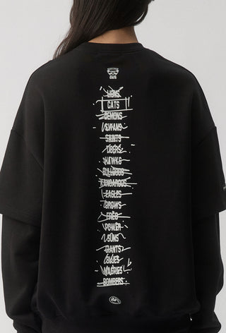 HIT LIST SWEATER - GEELONG CATS - BLACK