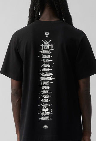 HIT LIST T-SHIRT - GEELONG CATS - BLACK