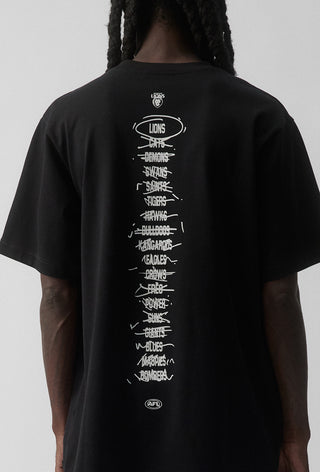 HIT LIST T-SHIRT - BRISBANE LIONS - BLACK