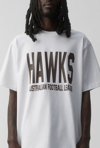 CLUB T-SHIRT - HAWTHORN HAWKS - WHITE