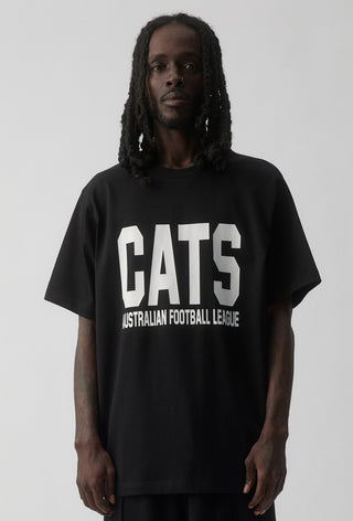 CLUB T-SHIRT - GEELONG CATS - BLACK