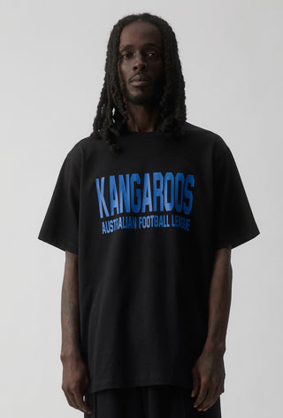 CLUB T-SHIRT - NORTH MELBOURNE KANGAROOS - BLACK