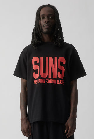 CLUB T-SHIRT - GOLD COAST SUNS - BLACK