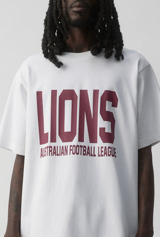 CLUB T-SHIRT - BRISBANE LIONS - WHITE