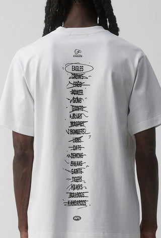 HIT LIST T-SHIRT - WEST COAST EAGLES - WHITE