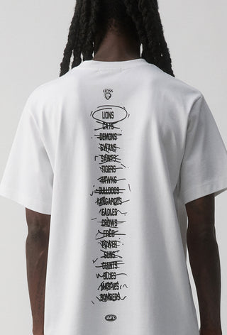 HIT LIST T-SHIRT - BRISBANE LIONS - WHITE