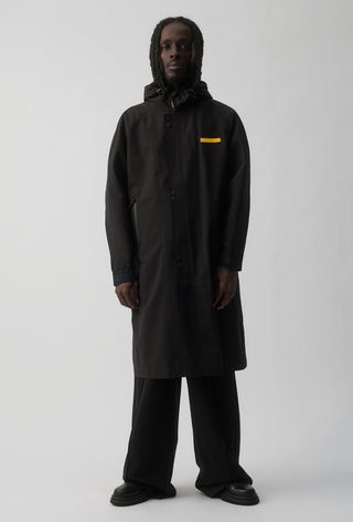 RICHMOND TIGERS - LONG WINDBREAKER JACKET - BLACK