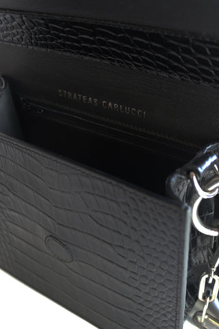 Meta Bag - Croc Black