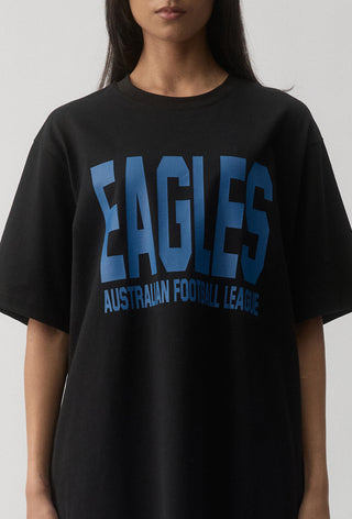 CLUB T-SHIRT - WEST COAST EAGLES - BLACK