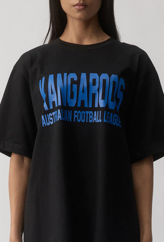CLUB T-SHIRT - NORTH MELBOURNE KANGAROOS - BLACK