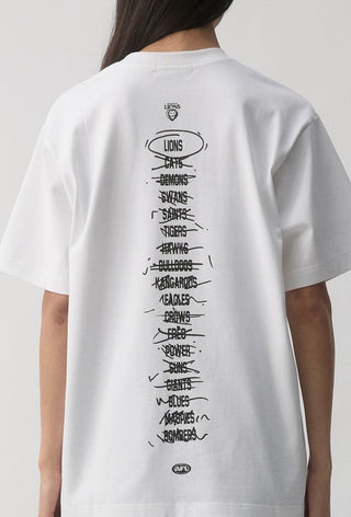 HIT LIST T-SHIRT - BRISBANE LIONS - WHITE