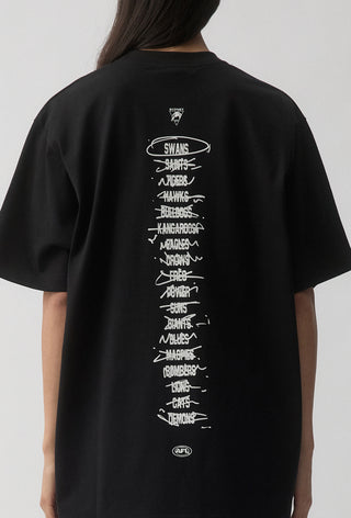 HIT LIST T-SHIRT - SYDNEY SWANS - BLACK
