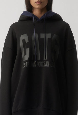CLUB HOODIE - GEELONG CATS - BLACK