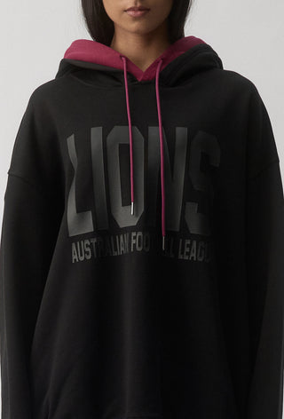 CLUB HOODIE - BRISBANE LIONS  - BLACK