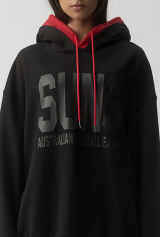 CLUB HOODIE - GOLD COAST SUNS  - BLACK