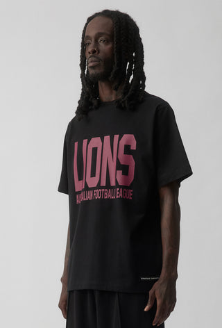CLUB T-SHIRT - BRISBANE LIONS - BLACK