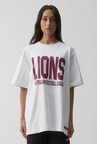 CLUB T-SHIRT - BRISBANE LIONS - WHITE