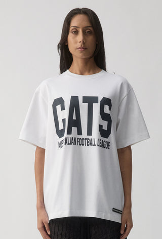 CLUB T-SHIRT - GEELONG CATS - WHITE