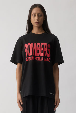 CLUB T-SHIRT - ESSENDON BOMBERS - BLACK