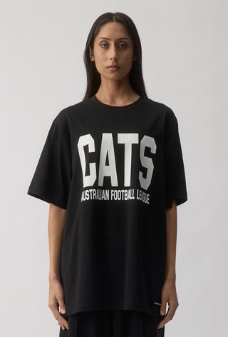 CLUB T-SHIRT - GEELONG CATS - BLACK