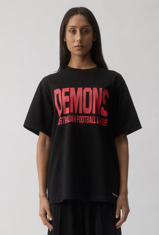 CLUB T-SHIRT - MELBOURNE DEMONS - BLACK