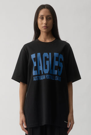 CLUB T-SHIRT - WEST COAST EAGLES - BLACK