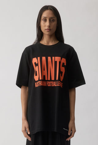 CLUB T-SHIRT - GWS GIANTS - BLACK