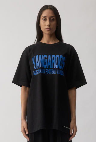 CLUB T-SHIRT - NORTH MELBOURNE KANGAROOS - BLACK