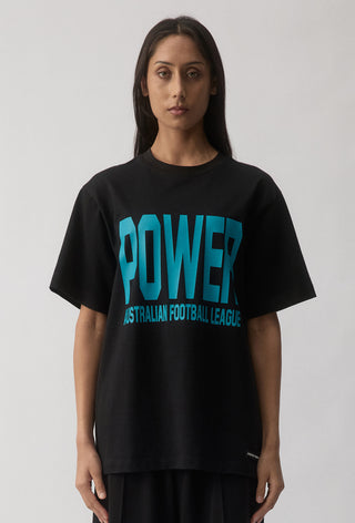 CLUB T-SHIRT - PORT ADELAIDE POWER - BLACK
