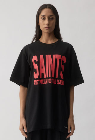CLUB T-SHIRT - ST KILDA SAINTS - BLACK