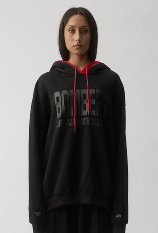 CLUB HOODIE - ESSENDON BOMBERS - BLACK