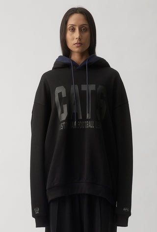 CLUB HOODIE - GEELONG CATS - BLACK
