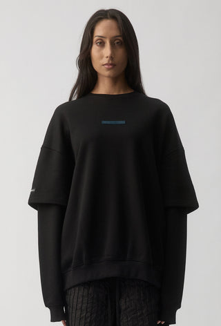HIT LIST SWEATER - CARLTON BLUES - BLACK