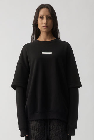 HIT LIST SWEATER - COLLINGWOOD MAGPIES - BLACK