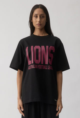 CLUB T-SHIRT - BRISBANE LIONS - BLACK
