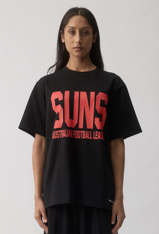 CLUB T-SHIRT - GOLD COAST SUNS - BLACK