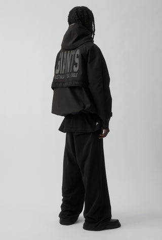 GWS GIANTS - SHORT WINDBREAKER JACKET - BLACK