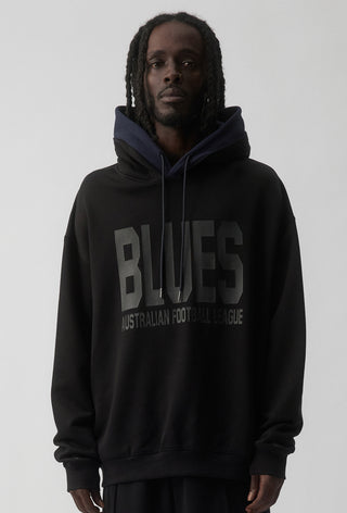 CLUB HOODIE - CARLTON BLUES - BLACK
