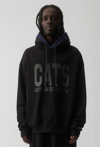 CLUB HOODIE - GEELONG CATS - BLACK