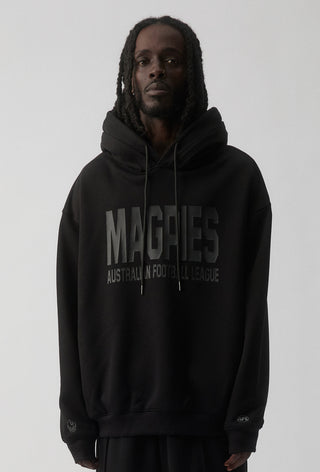 CLUB HOODIE - COLLINGWOOD MAGPIES - BLACK