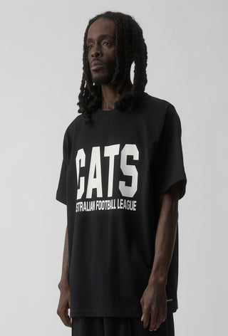 CLUB T-SHIRT - GEELONG CATS - BLACK