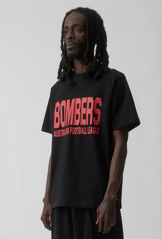 CLUB T-SHIRT - ESSENDON BOMBERS - BLACK